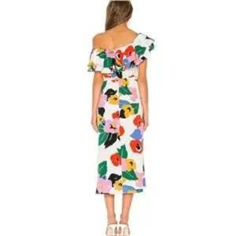 Show Me Your Mumu NWT Rosie Dress in Becky Blooms Floral Ruffle Midi Size Large - Picture 2 of 11